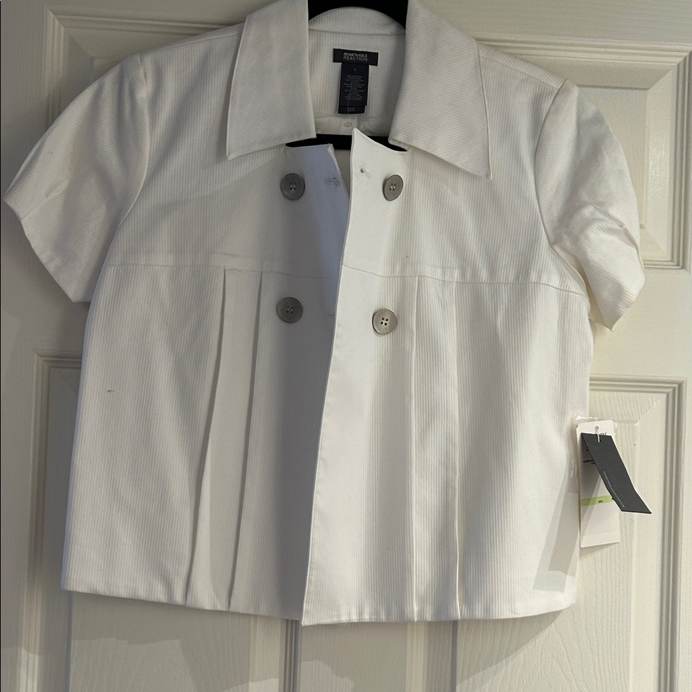 Kenneth Cole Reaction Ivory Textured Jacket